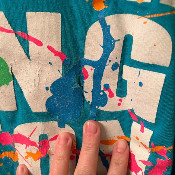 ANVIL VTG 90s Washington DC tourist graphic tee. Small hole in front. - Picture 3 of 6